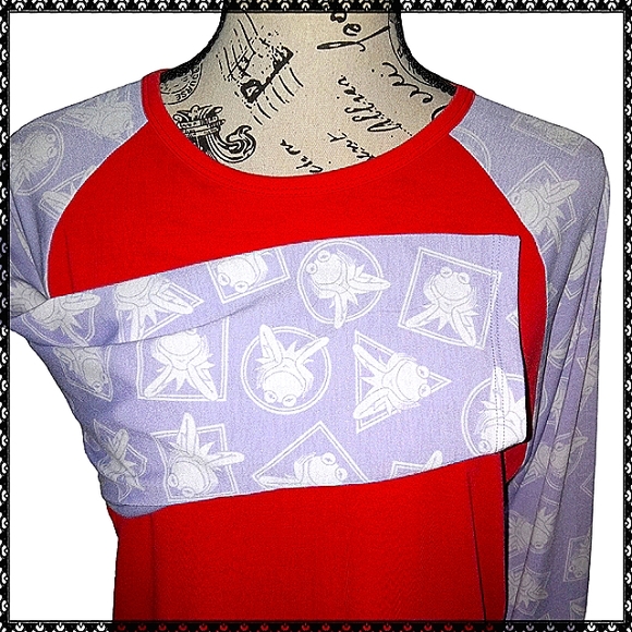 LulaRoe Randy Kermit The Frog Jersey Size Lg - Picture 4 of 6